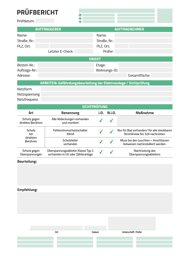 Prüfprotokoll