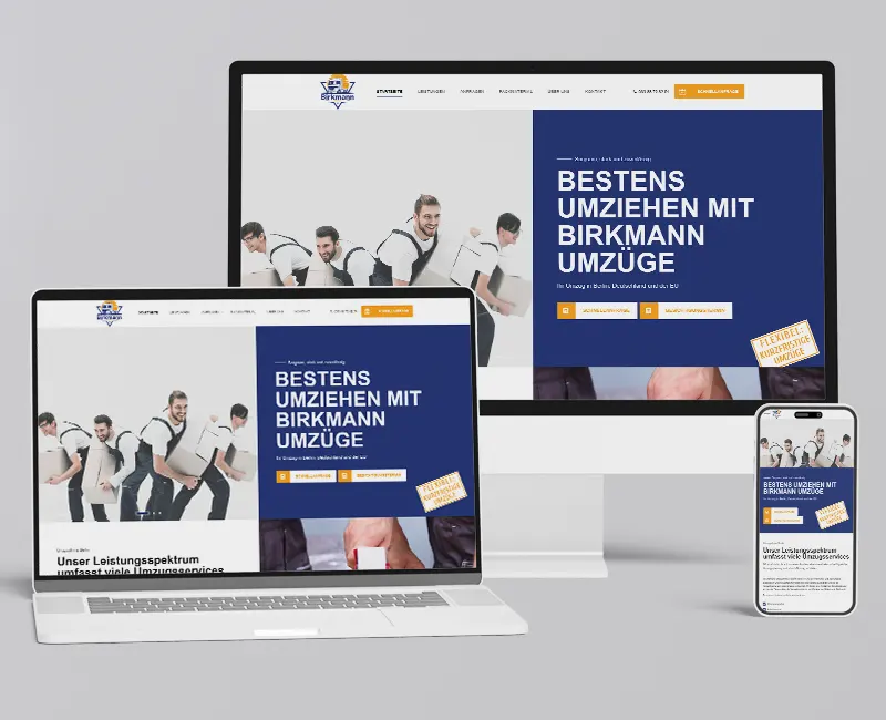 Webseite Birkmann Umzüge