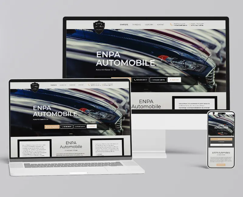 Webseite Enpa Automobile