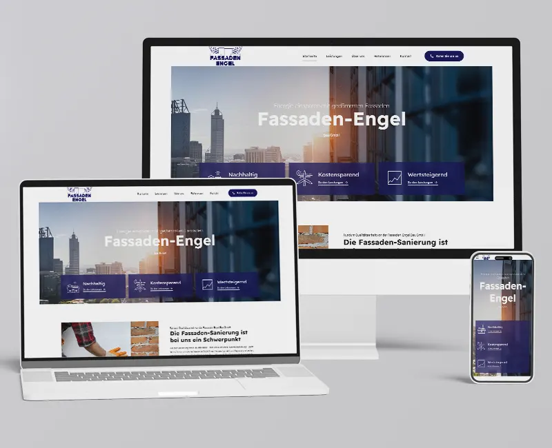 Webseite Fassaden Engel Bau GmbH