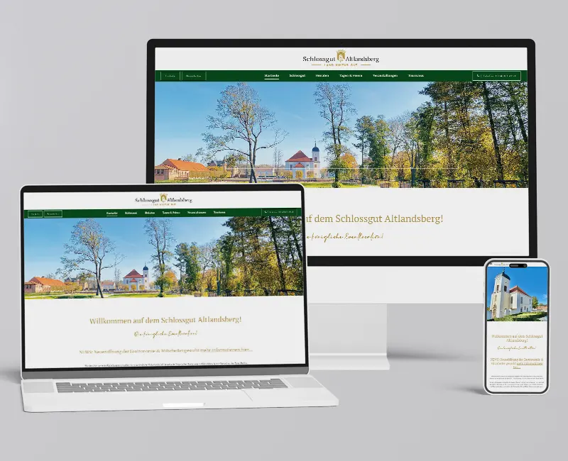 Webseite Schlossgut Altlandsberg