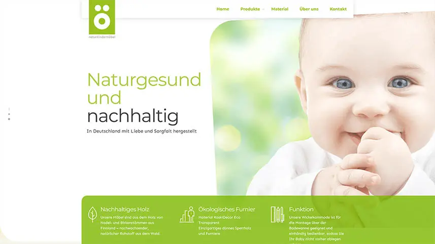Website-Screenshot von naturkindermoebel-de