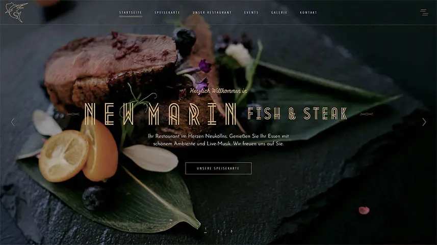 Website-Screenshot von New Marin