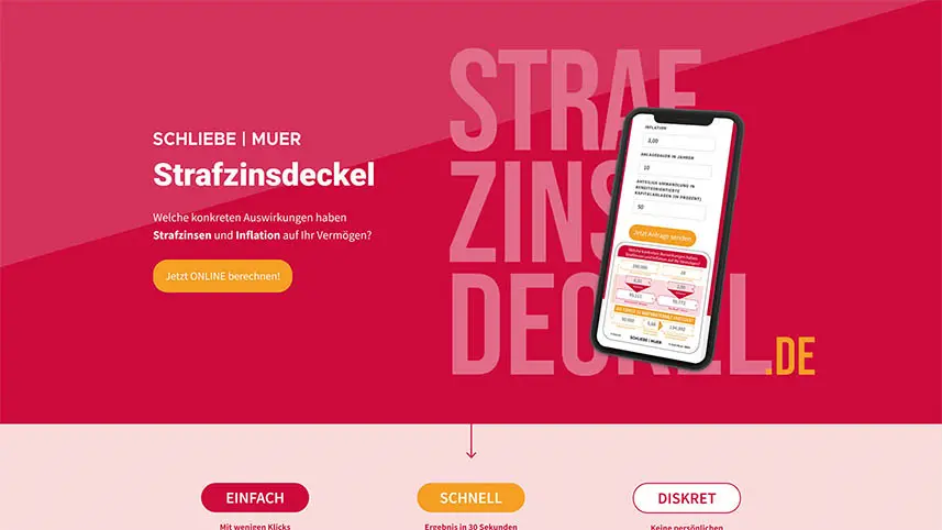 Website-Screenshot von strafzinsdeckel.de